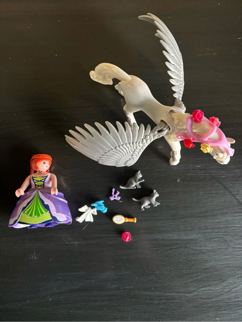 Playmobil Pegasus with Princess and Vanity Set 5144 I COMPLETE SET Wings Horse